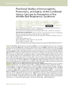 Научная статья на тему 'PRECLINICAL STUDIES OF IMMUNOGENITY, PROTECTIVITY, AND SAFETY OF THE COMBINED VECTOR VACCINE FOR PREVENTION OF THE MIDDLE EAST RESPIRATORY SYNDROME'