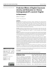 Научная статья на тему 'Predictive Effects of English Classroom Anxiety and Motivation on Chinese Undergraduate EFL Learners’ English Achievement'