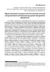 Научная статья на тему 'Представления студенчества Ростовской области о перспективах интеграции трудовых мигрантов'