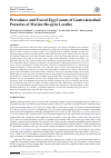 Научная статья на тему 'Prevalence and Faecal Egg Counts of Gastrointestinal Parasites of Merino Sheep in Lesotho'