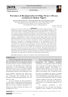 Научная статья на тему 'Prevalence of Haemoparasites in Village Weaver (Ploceus cucullatus) in Ibadan, Nigeria'
