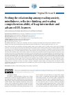 Научная статья на тему 'Probing the relationship among reading anxiety, mindfulness, reflective thinking, and reading comprehension ability of Iraqi intermediate and advanced EFL learners'