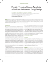 Научная статья на тему 'Protein tyrosine kinase panel as a tool for anticancer drug design'