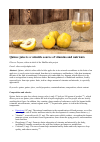 Научная статья на тему 'Quince juice is a valuable source of vitamins and nutrients'