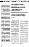 Научная статья на тему 'Реакция клапанного эндокарда на шовный материал у пациентов с инфекционным эндокардитом'