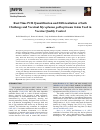 Научная статья на тему 'Real Time PCR Quantification and Differentiation of both Challenge and Vaccinal Mycoplasma gallisepticums trains Used in Vaccine Quality Control'
