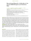 Научная статья на тему 'RECOMBINANT BISPECIFIC ANTIBODIES TO THE HUMAN ERBB2 RECEPTOR AND INTERFERON-BETA'