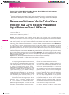 Научная статья на тему 'Reference values of aortic pulse wave velocity in a large healthy population aged between 3 and 18 years (English)'