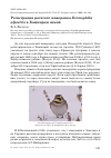 Научная статья на тему 'Регистрация рогатого жаворонка Eremophila alpestris в Башкирии зимой'