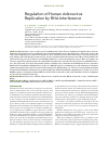 Научная статья на тему 'Regulation of human adenovirus replication by RNA interference'