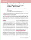Научная статья на тему 'Regulatory elements in vectors for efficient generation of cell lines producing target proteins'