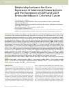 Научная статья на тему 'Relationship between the Gene Expression of Adenosine Kinase Isoforms and the Expression of CD39 and CD73 Ectonucleotidases in Colorectal Cancer'