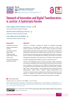 Научная статья на тему 'Research of Innovation and Digital Transformation in Justice: A Systematic Review'