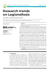 Научная статья на тему 'Research trends on Legionellosis'