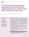 Научная статья на тему 'Результаты иммуногистохимической диагностики рака молочной железы в Гродненской области с учетом мутации BRCA1 в тройном негативном раке'