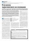 Научная статья на тему 'Результаты маркетингового исследования коммуникационной политики малого фармпредприятия'