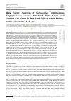 Научная статья на тему 'Risk Factor Analysis of Salmonella Typhimurium, Staphylococcus aureus, Standard Plate Count and Somatic Cell Count in Bulk Tank Milk in Cattle Dairies'