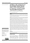 Научная статья на тему 'Self-Efficacy (SE) and Motivation of the Indonesian Teacher Educator Authors (TEAs) in Writing Articles for Publication: The Bloom Digital Taxonomy (BDT) Perspective'