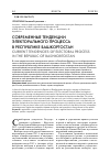 Научная статья на тему 'Современные тенденции электорального процесса в республике Башкортостан'