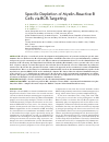 Научная статья на тему 'Specific depletion of myelin-reactive b cells via BCR-Targeting'