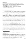 Научная статья на тему 'Список птиц, наблюдавшихся в тёплый период 1897-1913 годов в береговой полосе Петергофского уезда, между деревнями Лебяжья и Чёрная Лахта'