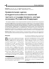 Научная статья на тему 'Сравнительная оценка конкурентоспособности компаний частного и государственного сектора экономики российской Федерации'
