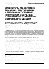 Научная статья на тему 'Сравнительное действие тималина, эпиталамина и вилона на состояние иммунитета у больных с осложненным течением острого аппендицита'