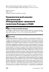 Научная статья на тему 'СРАВНИТЕЛЬНЫЙ АНАЛИЗ АРКТИЧЕСКОЙ МЕЖДУНАРОДНО-ПРАВОВОЙ ПОЛИТИКИ КАНАДЫ И США'