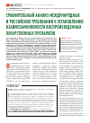 Научная статья на тему 'Сравнительный анализ международных и российских требований к установлению взаимозаменяемости воспроизведенных лекарственных препаратов'