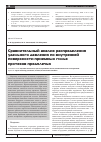 Научная статья на тему 'Сравнительный анализ распределения удельного давления по внутренней поверхности приемных гильз протезов предплечья'