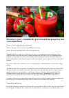 Научная статья на тему 'Strawberry juice scientifically proven beneficial properties and contraindications'