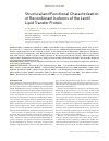 Научная статья на тему 'Structural and functional characterization of recombinant isoforms of the lentil lipid transfer protein'