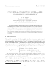 Научная статья на тему 'Structural stability in generalized semi-infinite optimization'