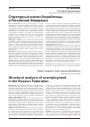 Научная статья на тему 'Структурный анализ безработицы в Российской Федерации'