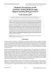 Научная статья на тему 'STUDENTS’ PERCEPTIONS OF ESP ACADEMIC WRITING SKILLS THROUGH FLIPPED LEARNING DURING COVID-19'