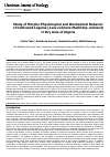 Научная статья на тему 'Study of Morpho-Physiological and Biochemical Behavior of Cultivated Legume (Lens culinaris Medik Ssp culinaris) in Dry Area of Algeria'