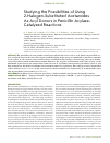 Научная статья на тему 'Studying the possibilities of using 2-halogen-substituted acetamides as acyl donors in penicillin acylase-catalyzed reactions'