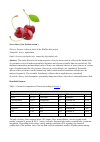 Научная статья на тему 'Sweet cherry (lat. Prúnus avium)'