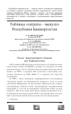 Научная статья на тему 'Таблицы "затраты - выпуск" Республики Башкортостан'