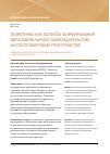 Научная статья на тему 'Теоретические аспекты формирования образовательного законодательства на постсоветском пространстве'