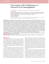Научная статья на тему 'The analysis of B-cell epitopes of influenza virus hemagglutinin'