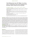 Научная статья на тему 'The differential anti-HIV effect of a new humic substance-derived preparation in diverse cells of the immune system'