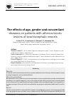 Научная статья на тему 'The effects of age, gender and concomitant diseases on patients with atherosclerotic lesions of brachiocephalic vessels'