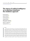 Научная статья на тему 'The impact of artificial intelligence on re-purchase intentions: the mediation approach'