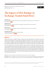 Научная статья на тему 'The Impact of ESG Ratings on Exchange-Traded Fund Flows'