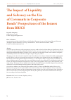 Научная статья на тему 'The Impact of Liquidity and Solvency on the Use of Covenants in Corporate Bonds’ Prospectuses of the Issuers from BRICS'