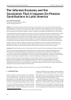 Научная статья на тему 'The informal economy and the constraints that it imposes on pension contributions in Latin America'