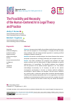 Научная статья на тему 'The Possibility and Necessity of the Human-Centered AI in Legal Theory and Practice'