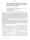 Научная статья на тему 'The Potential and Application of iPSCs in Gene and Cell Therapy for Retinopathies and Optic Neuropathies'