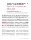 Научная статья на тему 'The role of tumor-derived vesicles in the regulation of antitumor immunity'